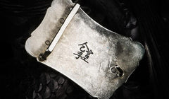 Handmade Leather Black Mens Belts Cool Leather Men Belt for Men