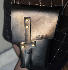 Handmade LEATHER WOMEN Cell Phone Saddle SHOULDER BAG Small Crossbody Purse FOR WOMEN