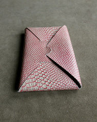 Cute Womens Light Yellow Leather Envelope Wallet Slim Clutch Purse Checkbook Long Wallet for Women