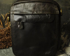 Small Mens Leather Belt Pouch Side Bag Belt Case Waist Pouch Holster for Men