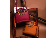 Genuine Leather crossbodybag handbag shoulder bag for women leather bag - EverHandmade
