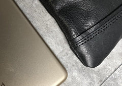 Genuine Leather Braided Mens Clutch Cool Slim Wallet Zipper Clutch Wristlet Wallet for Men