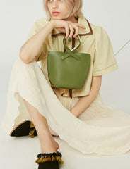 Cute Leather Green Womens Mini Chain Purse Handbag Chain Shoulder Bag for Women