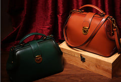 Handmade Leather handbag doctor bag shoulder bag for women leather bag - EverHandmade