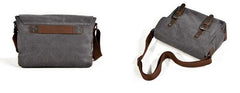 Mens Canvas Side Bag Messenger Bag Camera Courier Bag Shoulder Bag for Men