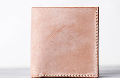 Handmade Vintage Leather Men Small Wallet Bifold billfold Wallet for Men