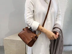 Vintage LEATHER WOMEN Handbag Purse Fashion SHOULDER BAG Purses FOR WOMEN