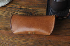 Handmade Mens Womens Cool Wooden Leather Glasses Case Glasses Box Glasses Holder Eyeglass Case