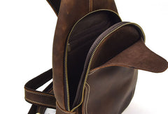 Cool Mens Leather Chest Bags Sling Bag Sling pack Shoulder sling bag For Men