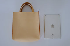Handmade Leather Small Beige Womens Tote Shoulder Bag Handbag Purse Tassels for Women