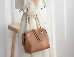 Leather Stylish Womens Handbag Work Purse Chain Shoulder Bag for Women