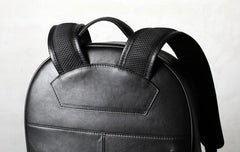 Leather Mens Large Cool Backpack Black Travel Backpack Hiking Backpack for men