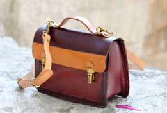 Handmade messenger bag satchel purse leather crossbody bag shoulder bag women - EverHandmade