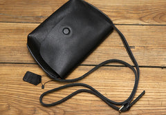 Black LEATHER WOMEN SHOULDER BAG Messenger Bag Crossbody Purses FOR WOMEN