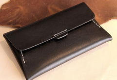 Handmade leather detachable clutch purse long wallet purse clutch women - EverHandmade