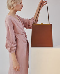 Stylish Leather Brown Womens Shoulder Bag Crossbody Bag Purse for Women