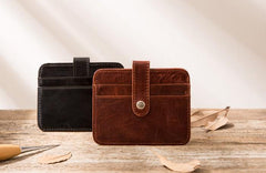 Leather Mens Card Holder Slim Front Pocket Wallet Card Wallets for Men