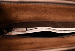 Vintage Cool leather mens Briefcase Business Briefcase laptop Briefcases for Men - EverHandmade