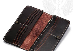 Handmade Leather Indian Eagle Mens Chain Biker Wallet Cool Leather Wallet With Chain Wallets for Men