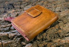 Handmade Leather billfold Mens Chain Biker Wallet Cool Leather Wallet With Chain Wallets for Men