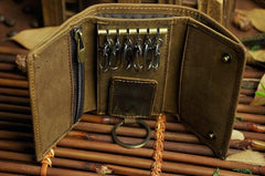 Cool Small Leather Mens Keys Wallet Car Keys Holder Car Key Case for Men