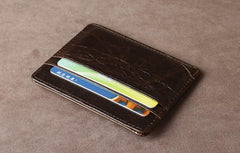 Leather Mens Cool Slim Front Pocket Wallets Leather Wallet Men Small Wallets  for Men