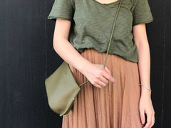 Cute Leather Red Green Womens Small Crossbody Purse Mini Shoulder Bag for Women