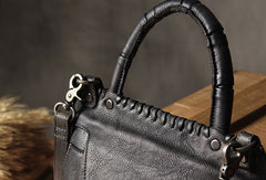 Handmade Leather handbag purse shoulder bag for women leather shopper bag