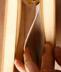 Handmade Small Leather Mens Messenger Bag BOX Shoulder Bag for Men