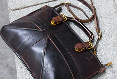 Handmade handbag briefcase purse leather crossbody bag purse shoulder bag for women - EverHandmade