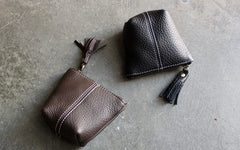 Mini LEATHER Womens Small Wallet Change Wallet Makeup Pouches FOR Women