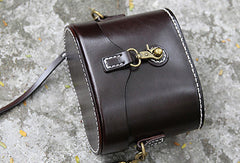 Handmade bucket purse leather crossbody bag purse shoulder bag for women - EverHandmade