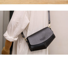 Cute LEATHER Side Bags Sling Bag WOMEN Saddle SHOULDER BAG Small Crossbody Purses FOR WOMEN