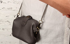 Vintage LEATHER WOMEN Mini Doctor Purse Chain SHOULDER BAG Purses FOR WOMEN