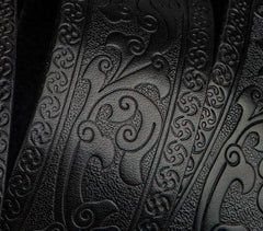 Handmade Cool Black Leather Mens Belts Custom Leather Men Belt for Men