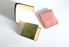 Vintage LEATHER Womens Small Bifold Wallet Leather Small Wallets FOR Women
