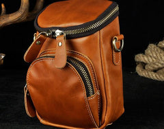 Leather Mens Cell Phone Holster Belt Pouch Waist Bag Mens Side Bag Shoulder Bag for Men