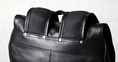 Leather Mens Cool Large Backpacks Black Travel Backpack Hiking Backpack for men