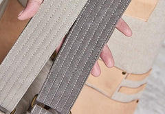 Mens Canvas Gray Cool Messenger Bag Side Bag Shoulder Bag for Men