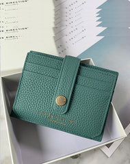 Cute Women Dark Gray Leather Small Card Holders Card Wallet Slim Card Holder Credit Card Holder For Women