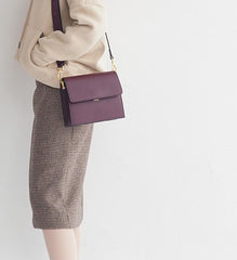 Minimalist Leather Womens Stylish Shoulder Bag Crossbody Purse for Women