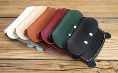 Cute LEATHER Womens Small Hippo Change Wallet Leather Card Wallet FOR Women