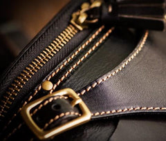Leather Belt Pouches Mens Small Cases Waist Bag Hip Pack Belt Bag for Men