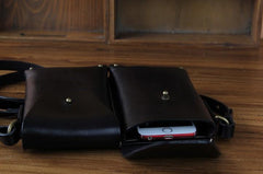Leather Belt Pouch Mens Small Cases Waist Bag Hip Pack Belt Bag Fanny Pack Bumbag for Men