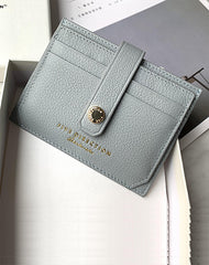 Cute Women Mocha Green Sheepskin Card Holder Slim Card Wallet Mocha Green Small Card Holder Credit Card Holder For Women