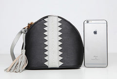 Genuine Leather Cute Crossbody Bag Shell Tassels Clutch Wallet Shoulder Bag Women Leather Purse