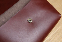Genuine Leather Cute Long Slim Wallet Clutch Passport Wallet Purse For Women Girl