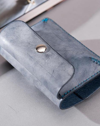 Handmade Leather Mens Cool Key Wallet Car Key Holder Car Key Case Card Holder for Men