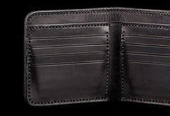 Handmade Leather Fine Horse Tooled Mens billfold Wallet Cool Leather Wallet Slim Wallet for Men