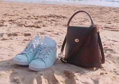 Cute Leather Womens Stylish Bucket Handbag Crossbody Purse Barrel Shoulder Bag for Women